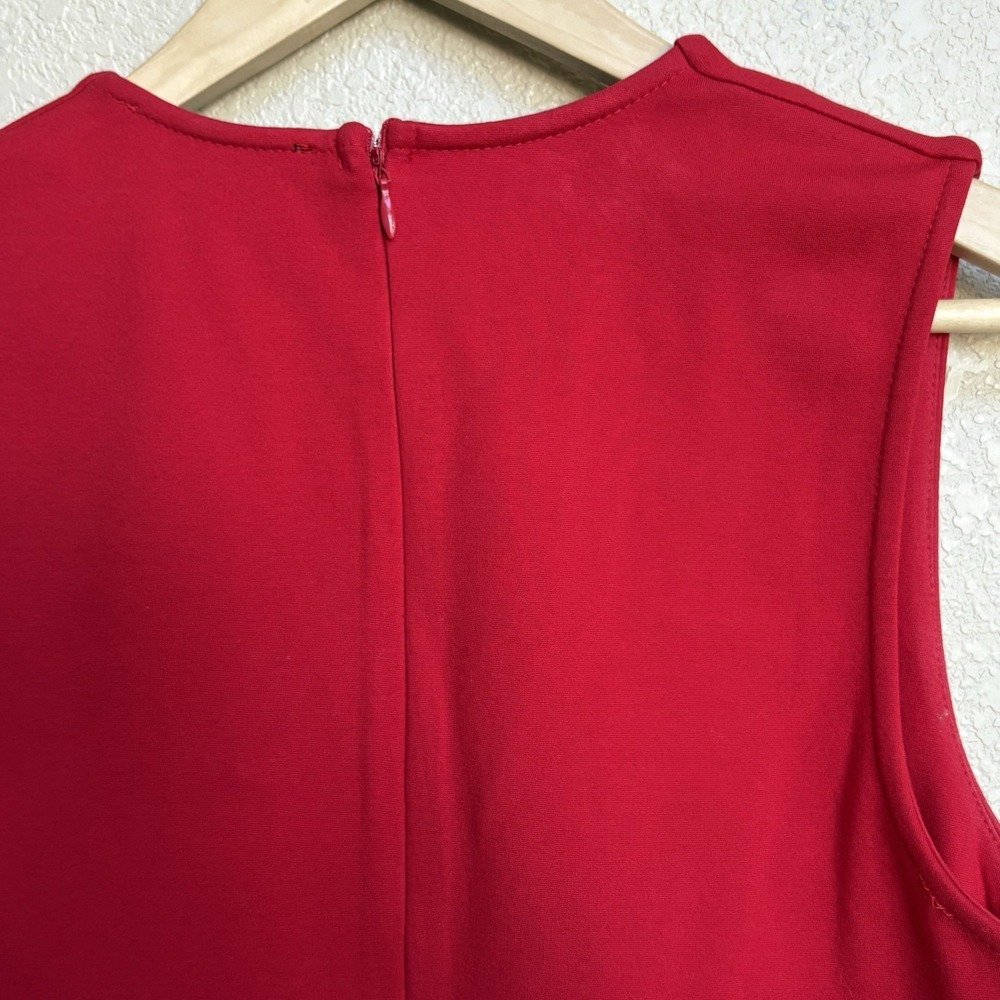 Lulus Cocktail Hour Red Wrap Bodycon Dress Ruched Size Medium Party Bold - Picture 6 of 9